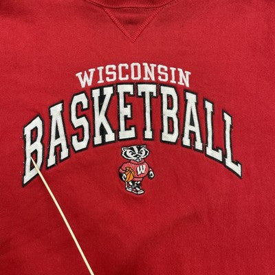 Vintage Wisconsin Badgers Basketball Russell Athletic Crewneck Sweatshirt Large