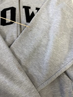 Vintage Iowa Majestic Full Zip Sweatshirt Hoodie Size Medium