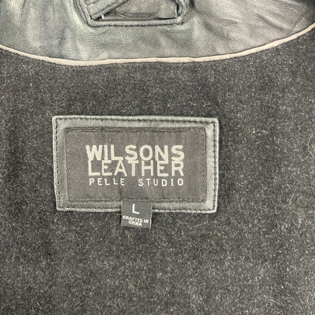Vintage Wilsons Leather Coat Jacket Size Large