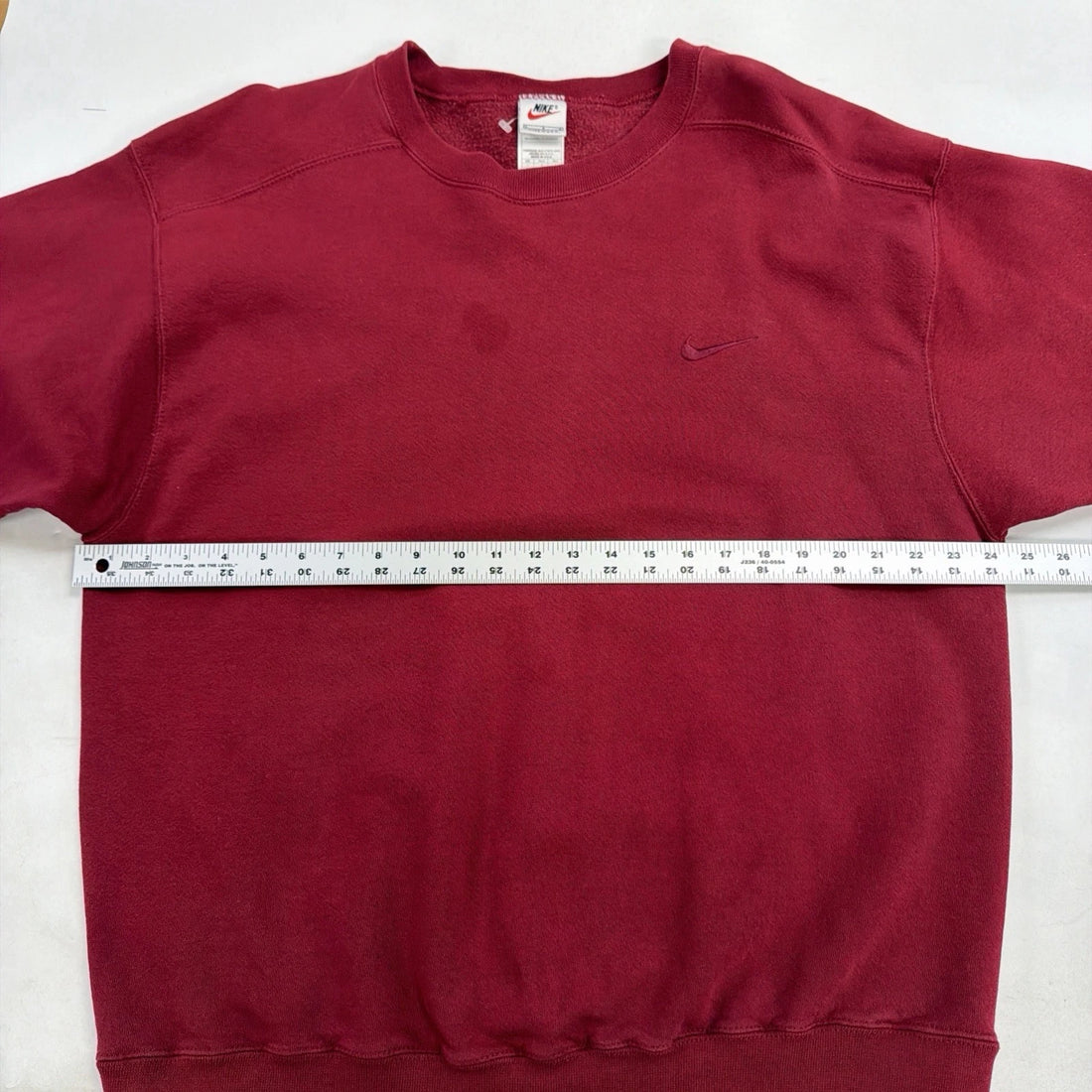 Vintage Nike Sweatshirt Size Large Red Embroidered Swoosh