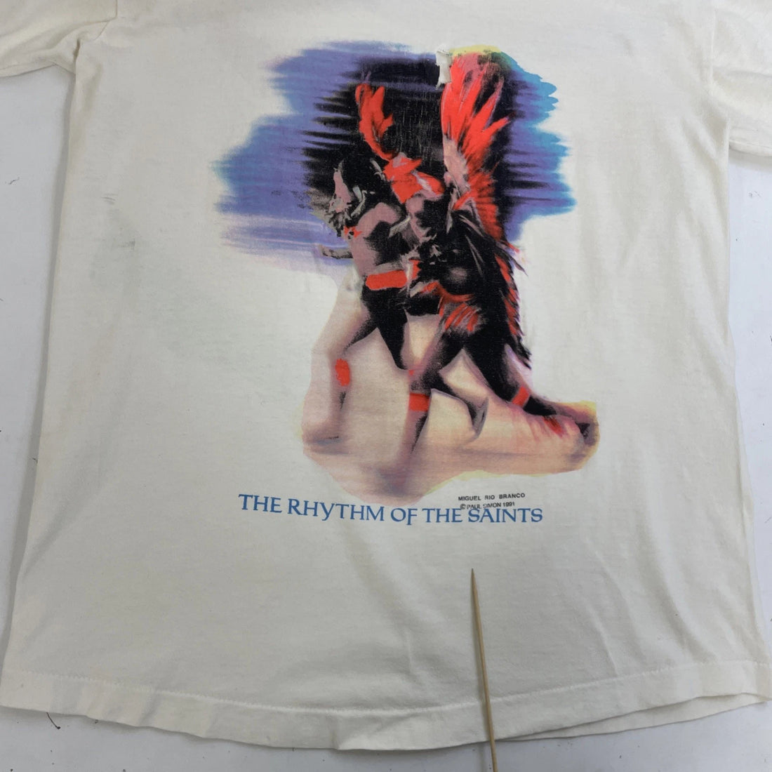 Vintage Paul Simon The Rhythm Of The Saints T-Shirt Size Medium 1991 90s
