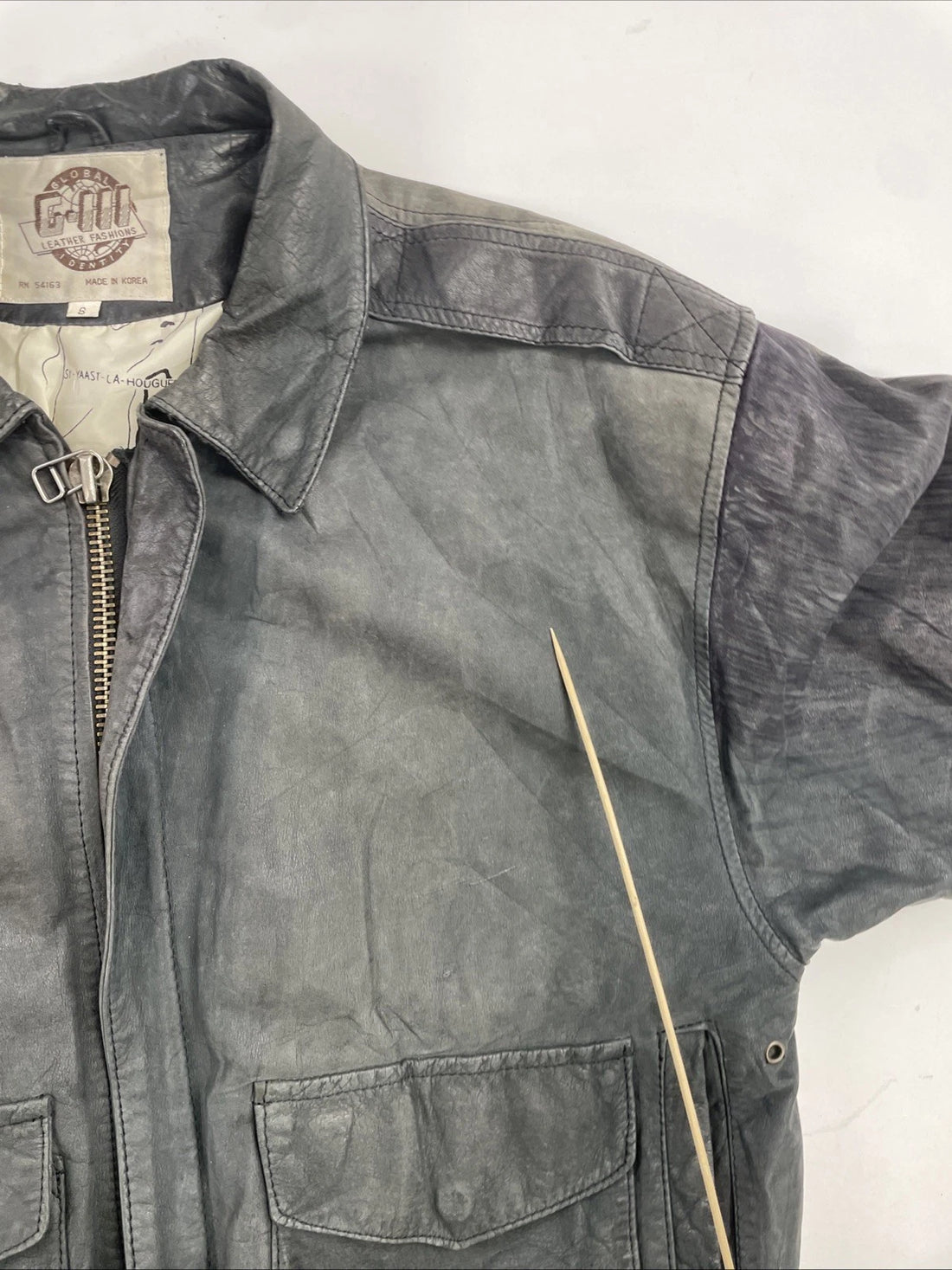 Vintage G-III Leather Bomber Jacket Size Small