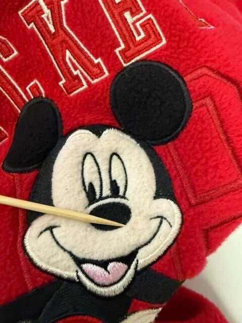 Vintage Mickey Mouse Disney Fleece Sweatshirt Size XL Red