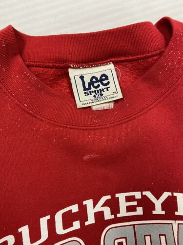 Vintage Ohio State Buckeyes Sweatshirt Crewneck Size XL Red NCAA