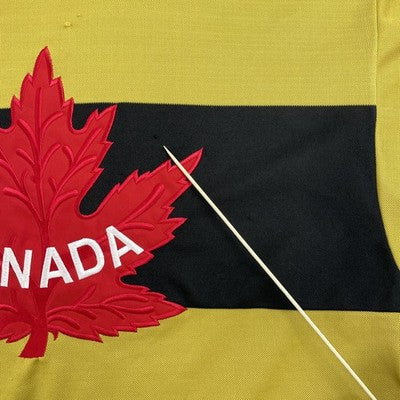 Team Canada Winnipeg Falcons Nike Jersey Size Large V-Series Gold