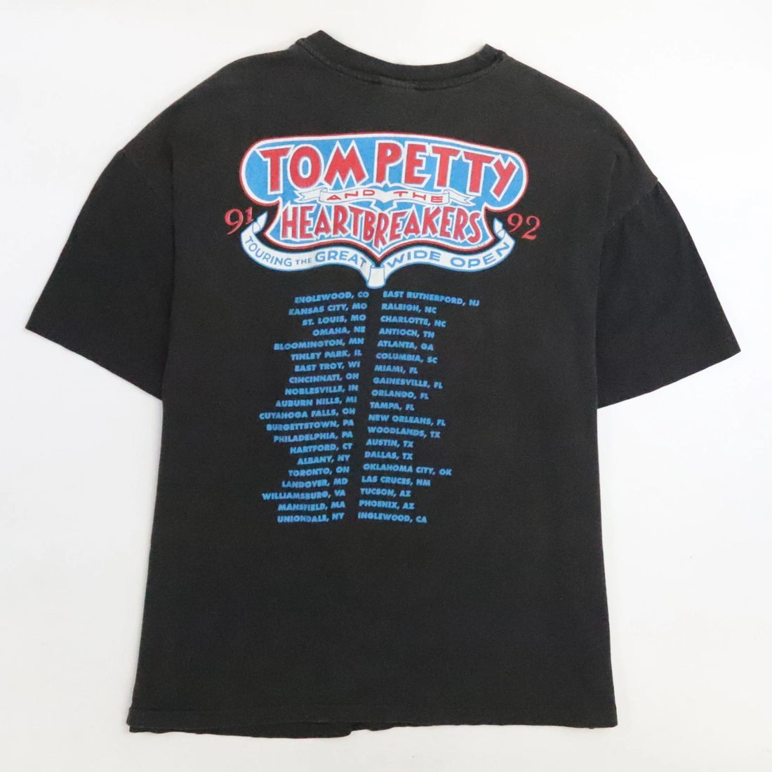 Vintage Tom Petty & The Heartbreakers Open Wide Crew T-Shirt Size XL 1991 90s