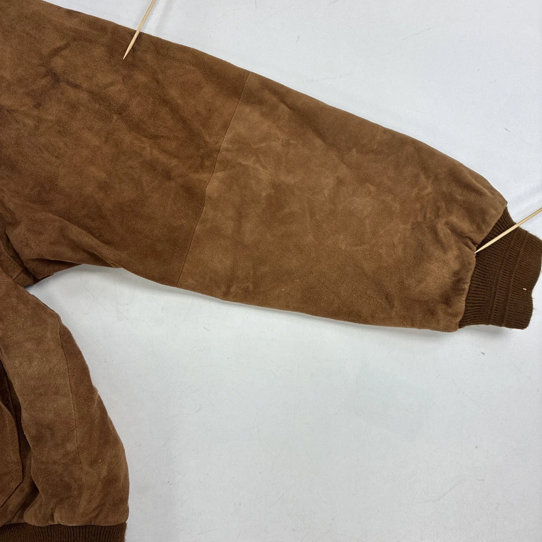Vintage Solsona Lamb Suede Bomber Jacket Size 2XL Barcelona Spain
