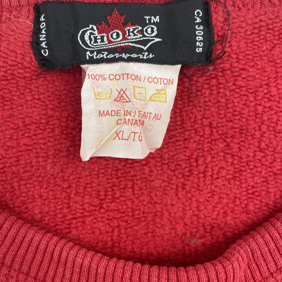 Vintage Goodwrench Service Racing Crewneck Sweatshirt Size XL Red
