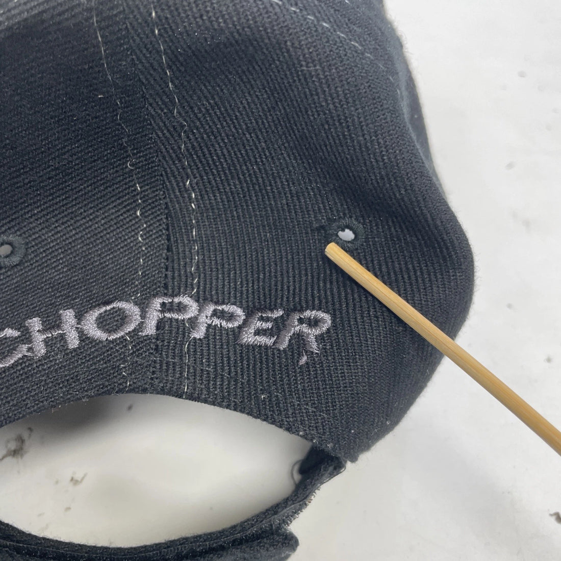 Choppers Skull Flames Baseball Hat Cap OSFA Black Motorcycle Fire