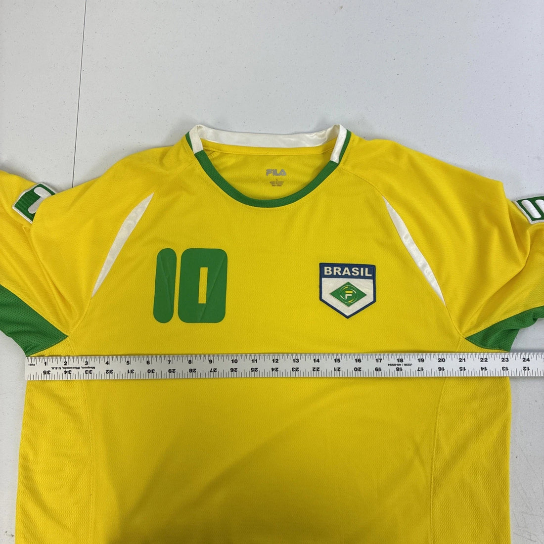 Brazil Fila Soccer Football Jersey Size Large