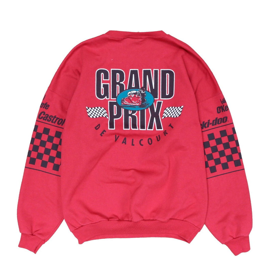 Vintage Grand Prix De Valcourt World Series Racing Sweatshirt Size XL 1995 90s