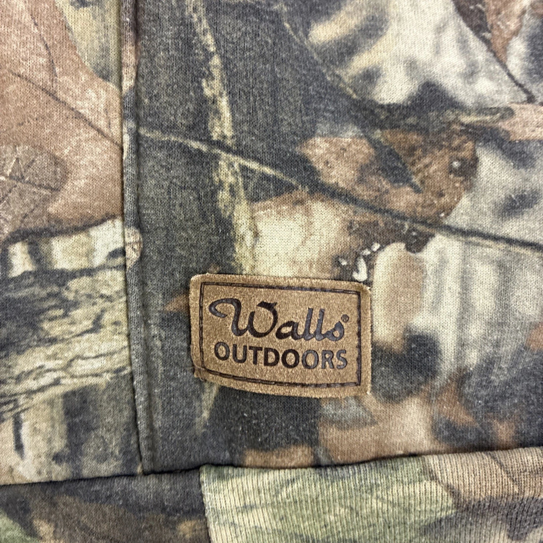 Vintage Walls Advantage Timber Camo Full Zip Sweatshirt Hoodie Large Tall