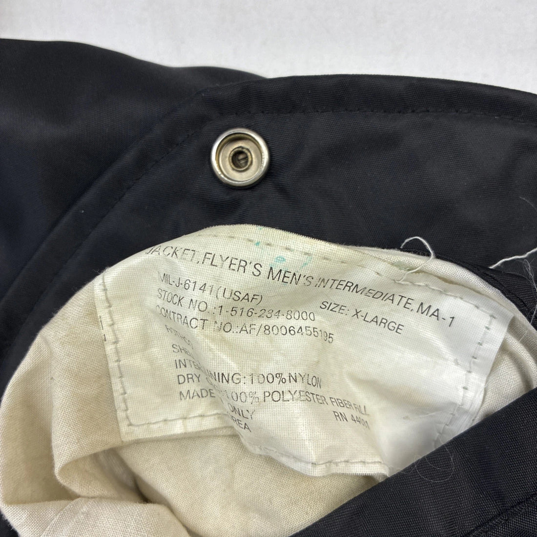 U.S. Army MA-1 Flight Bomber Jacket Size XL