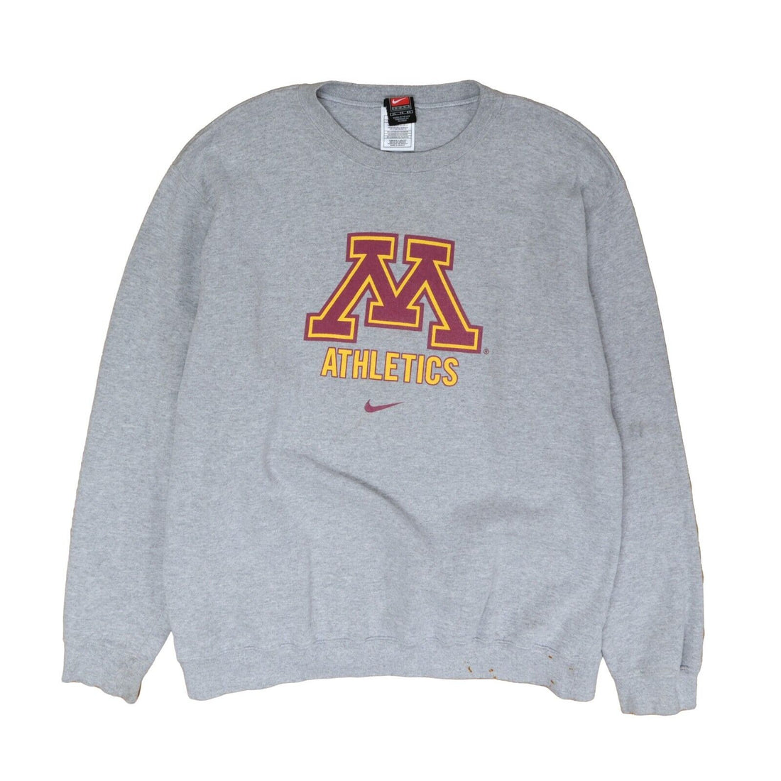 Vintage Minnesota Golden Gophers Nike Sweatshirt Crewneck Size XL Y2K NCAA