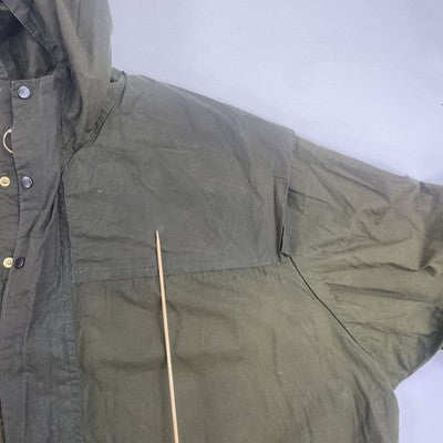Vintage Barbour Waxed Coat Jacket Size Large Made England
