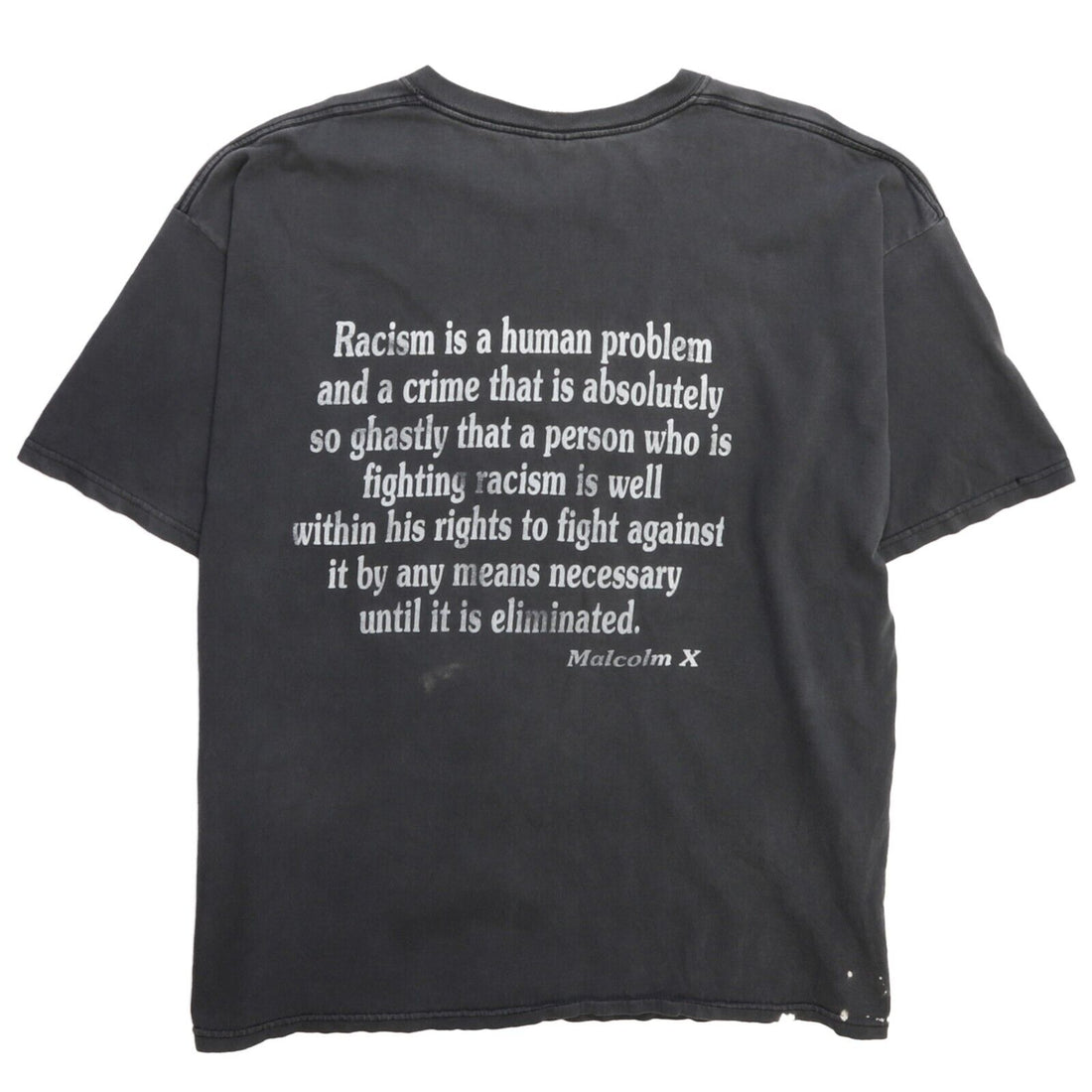 Vintage Malcolm X Quote T-Shirt Size 2XL Black Activism Politics Protest