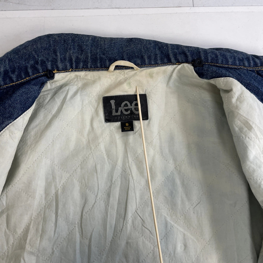 Lee Denim Chore Jacket Size Small Blue