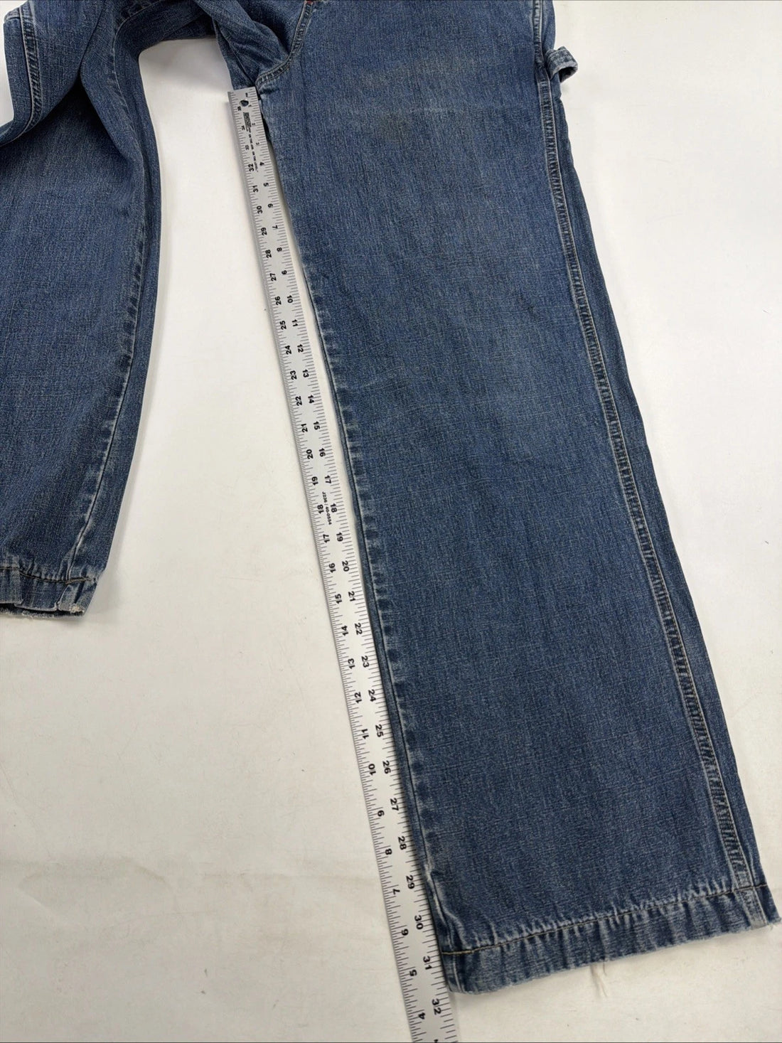 Nautica Denim Overalls Size Medium Blue