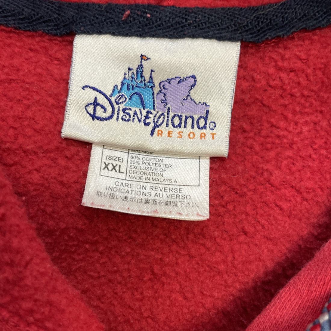 Vintage Mickey Mouse Disneyland Sweatshirt Hoodie Size 2XL