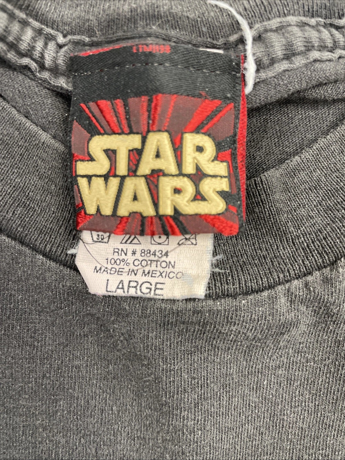 Vintage Star Wars Spell Out T-Shirt Size Large
