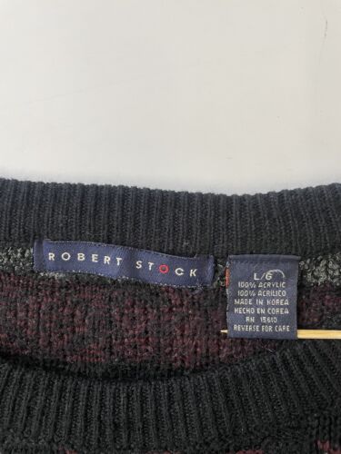 Vintage Robert Stock Crewneck Sweater Size Large