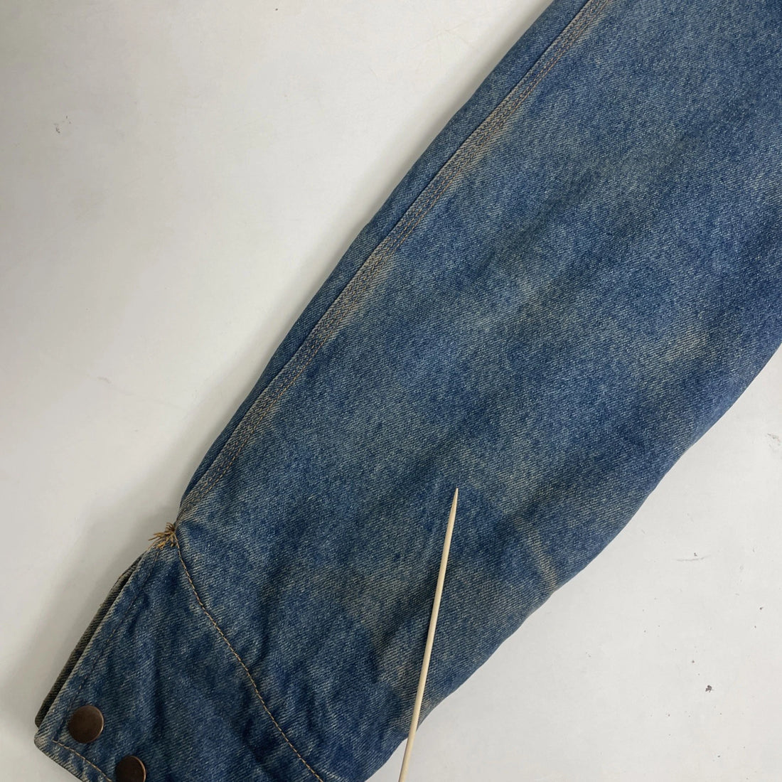 Denim Jacket Size Medium Plaid Lined Corduroy Collar