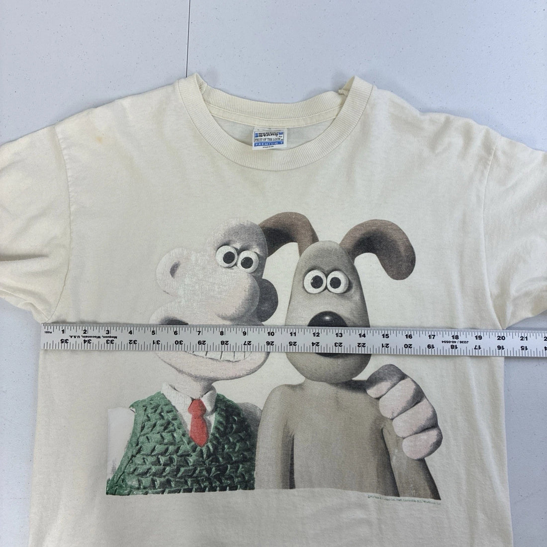 Vintage Wallace And Gromit Movie T-Shirt Size Large 90s