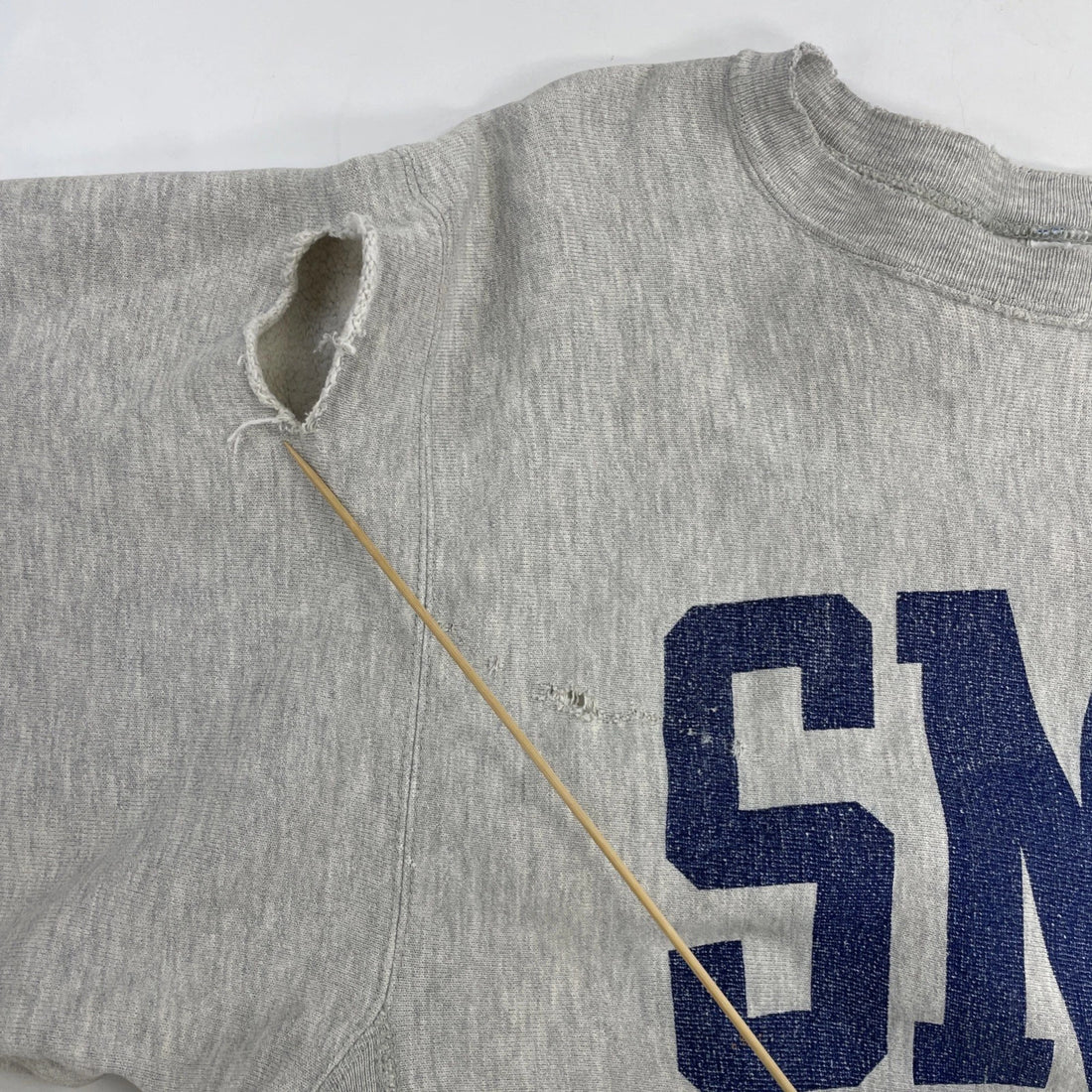 Vintage SMU Champion Reverse Weave Crewneck Sweatshirt Size XL Distressed 90s