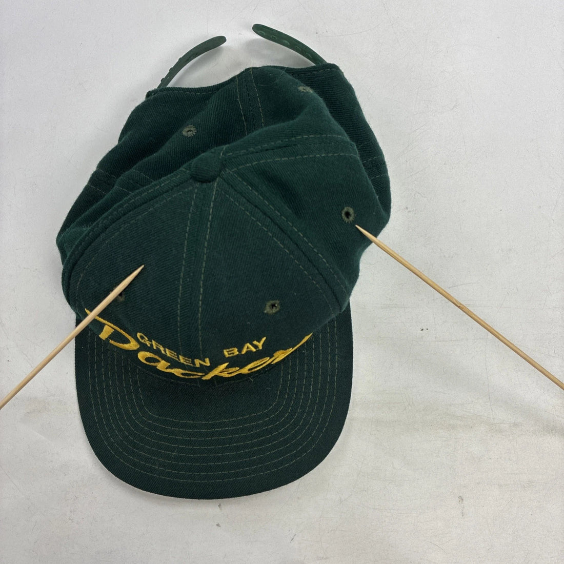 Vintage Green Bay Packers Script Wool Snapback Hat Cap OSFA NFL