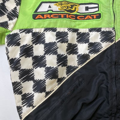 Vintage Team Arctic Cat Snowmobile Racing Jacket Size Large