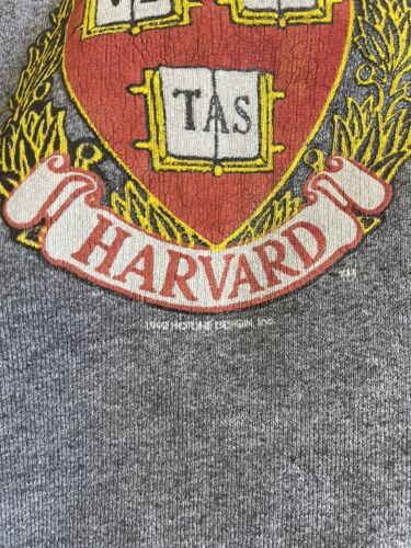 Vintage Harvard Crimson Paisley Crewneck Sweatshirt Size Large 90s NCAA