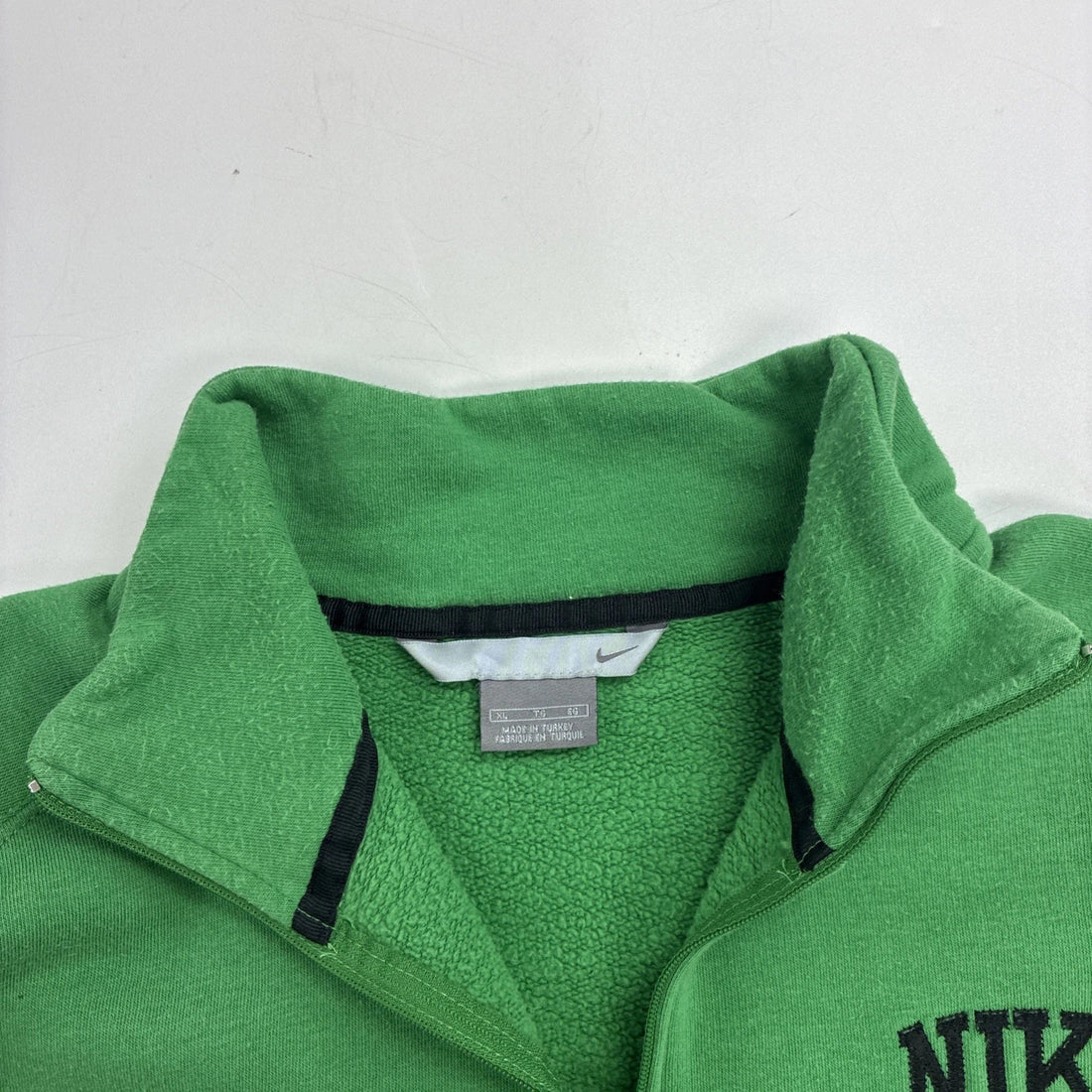 Vintage Nike 1/4 Zip Pullover Sweatshirt Size XL Green