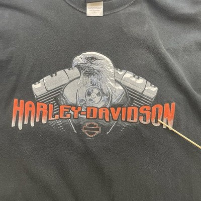 Vintage Harley Davidson Eagles T-Shirt Size XL Black 2004 Y2K