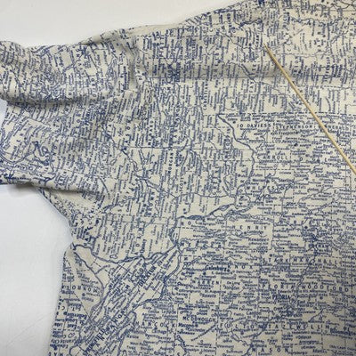 Vintage Illinois Map T-Shirt Size Medium All Over Print 90s