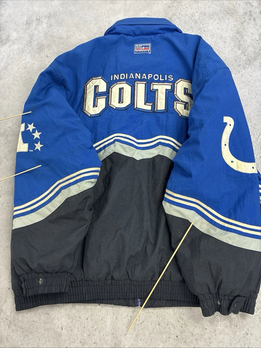 Vintage Indianapolis Colts Logo Athletic Puffer Jacket Size XL NFL
