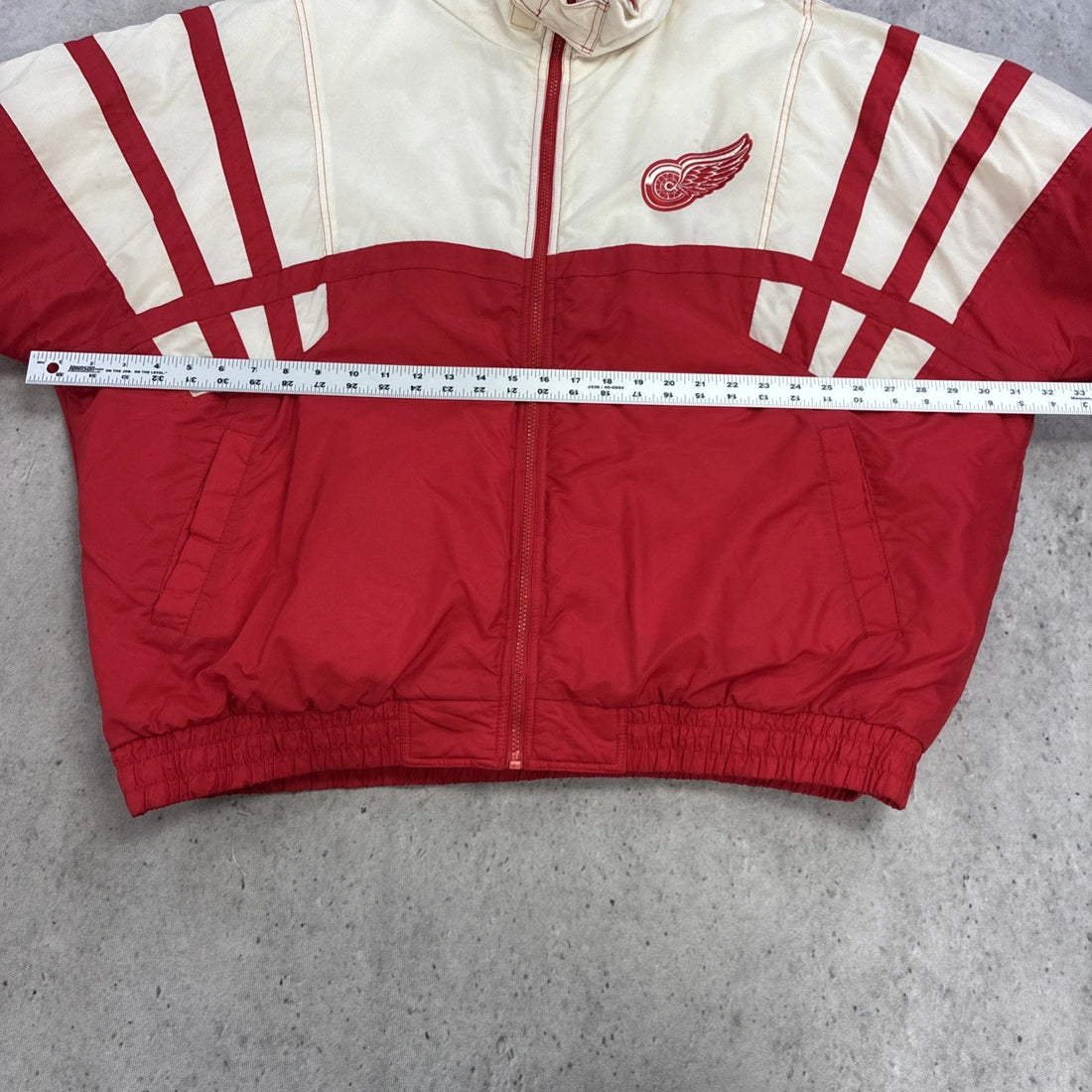 Vintage Detroit Red Wings Puffer Jacket Size 2XL NHL