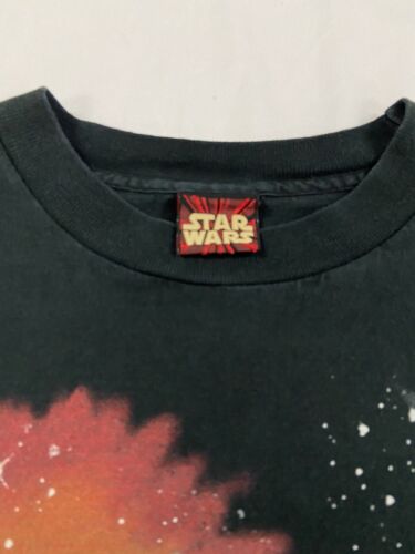 Vintage Star Wars Naboo Starfighter T-Shirt Size Small Movie Promo 90s