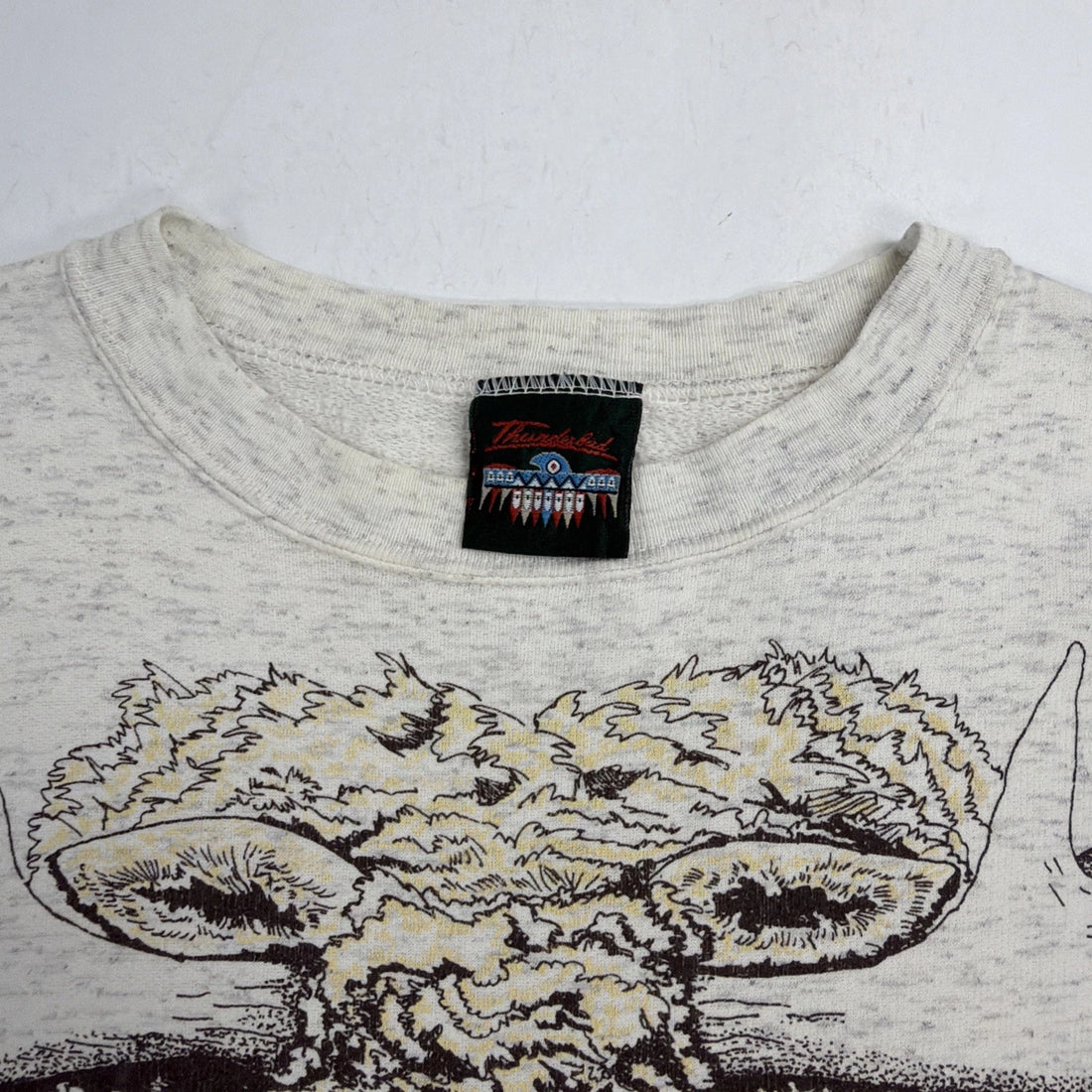Vintage That Big Eh Moose Thunderbird Sweatshirt XL Nature Parody Humor Gag 90s
