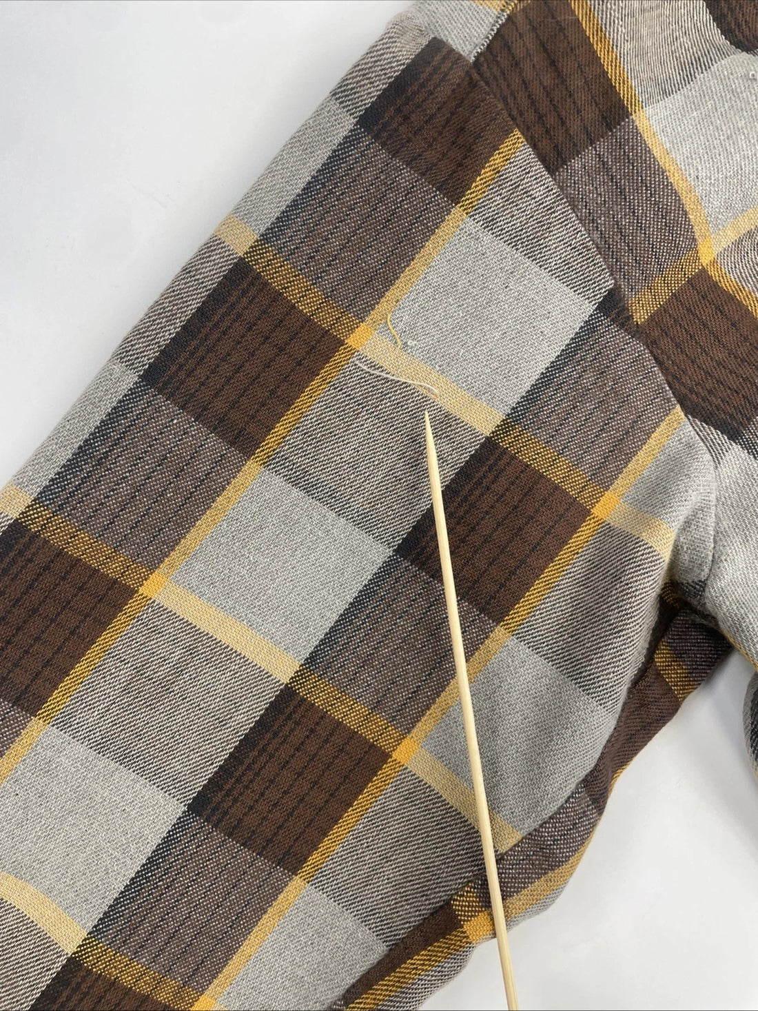 Vintage Eddie Bauer Button Up Shirt Size Large Brown Plaid