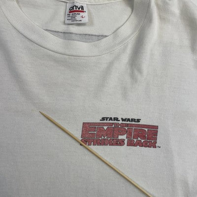 Vintage Star Wars Empire Strikes Back T-Shirt Large Movie Promo 1995 90s