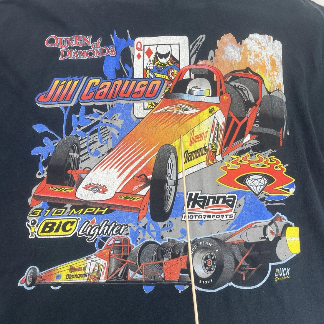 Jill Canuso Queen Of Diamonds Racing T-Shirt Size 2XL
