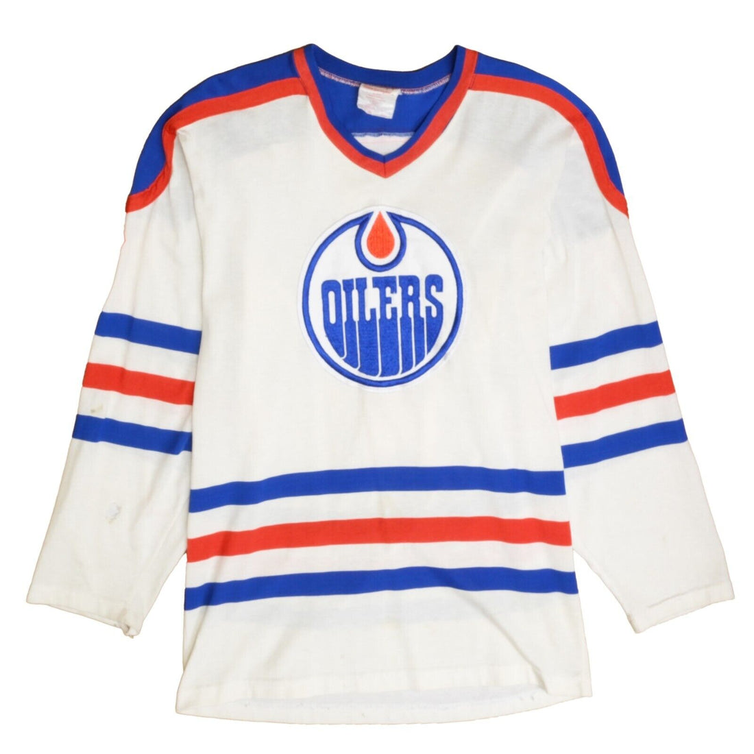 Vintage Edmonton Oilers Paul Coffey Sandow Sporting Knit Jersey Small 80s NHL