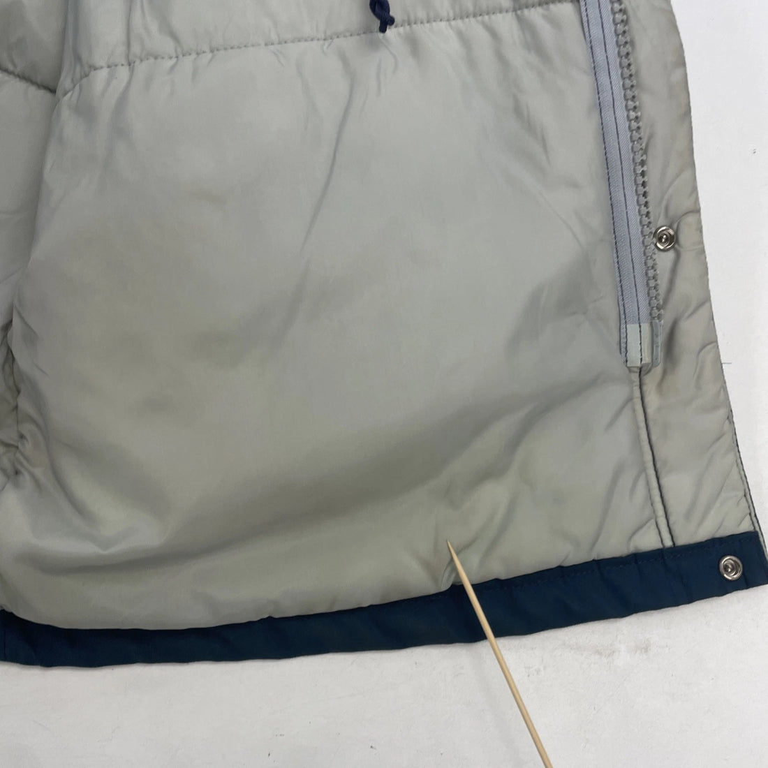 Vintage Woolrich Parka Coat Jacket Size Large Blue Insulated