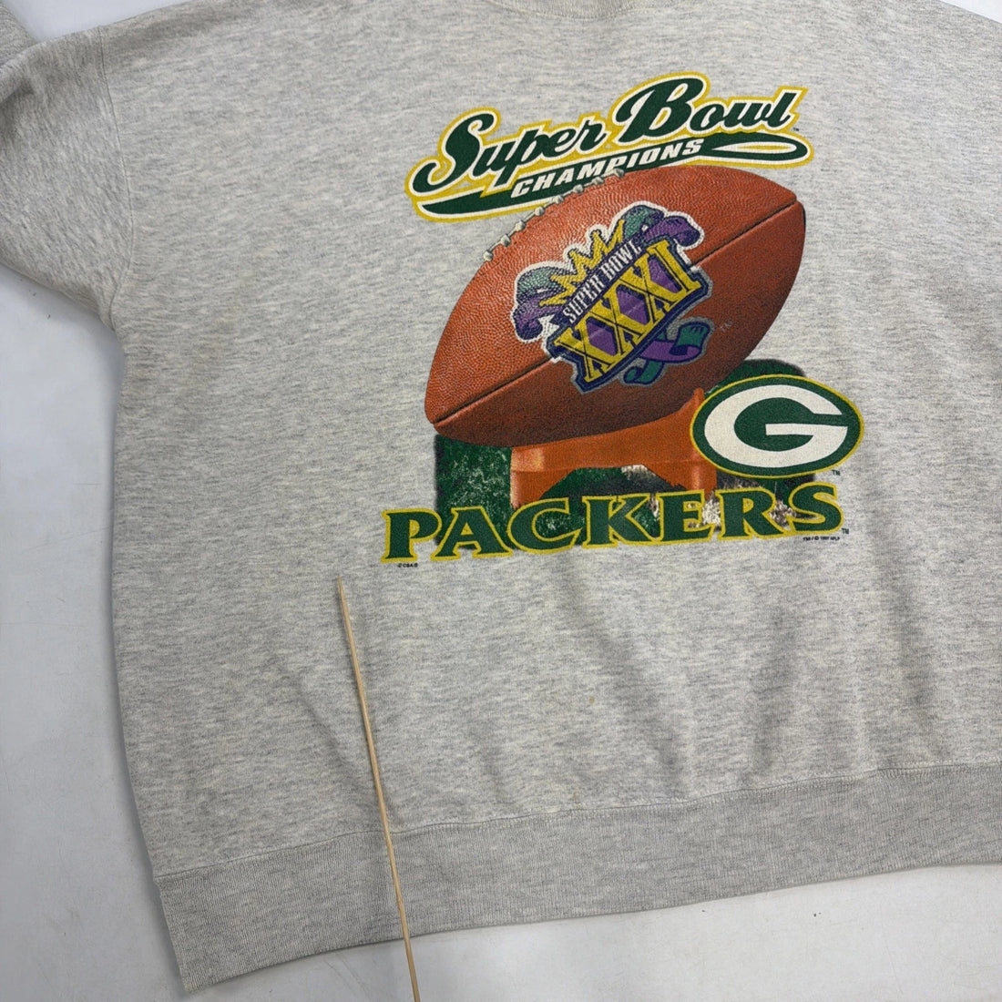 Vintage Green Bay Packers Super Bowl XXXI Champs Sweatshirt Size XL 90s NFL