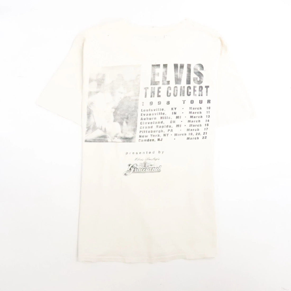 Vintage Elvis The Concert Graceland T-Shirt Size Large 1998 90s