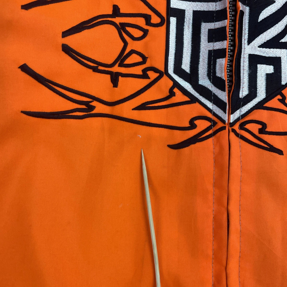 Tekrider Racing Jacket Size Medium Orange
