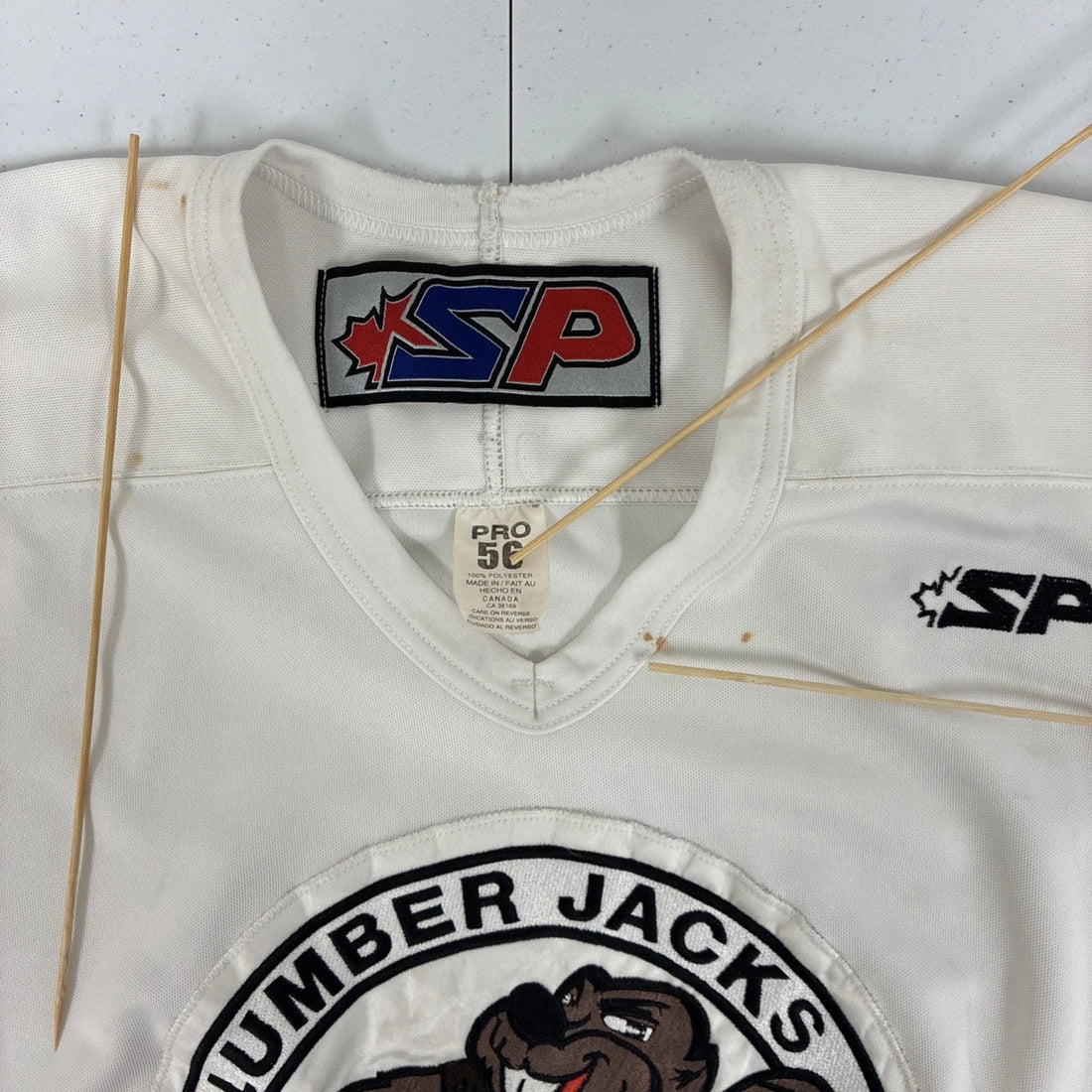 Vintage Lumber Jacks Canada Authentic Hockey Jersey Size 56 Beaver Billy Little
