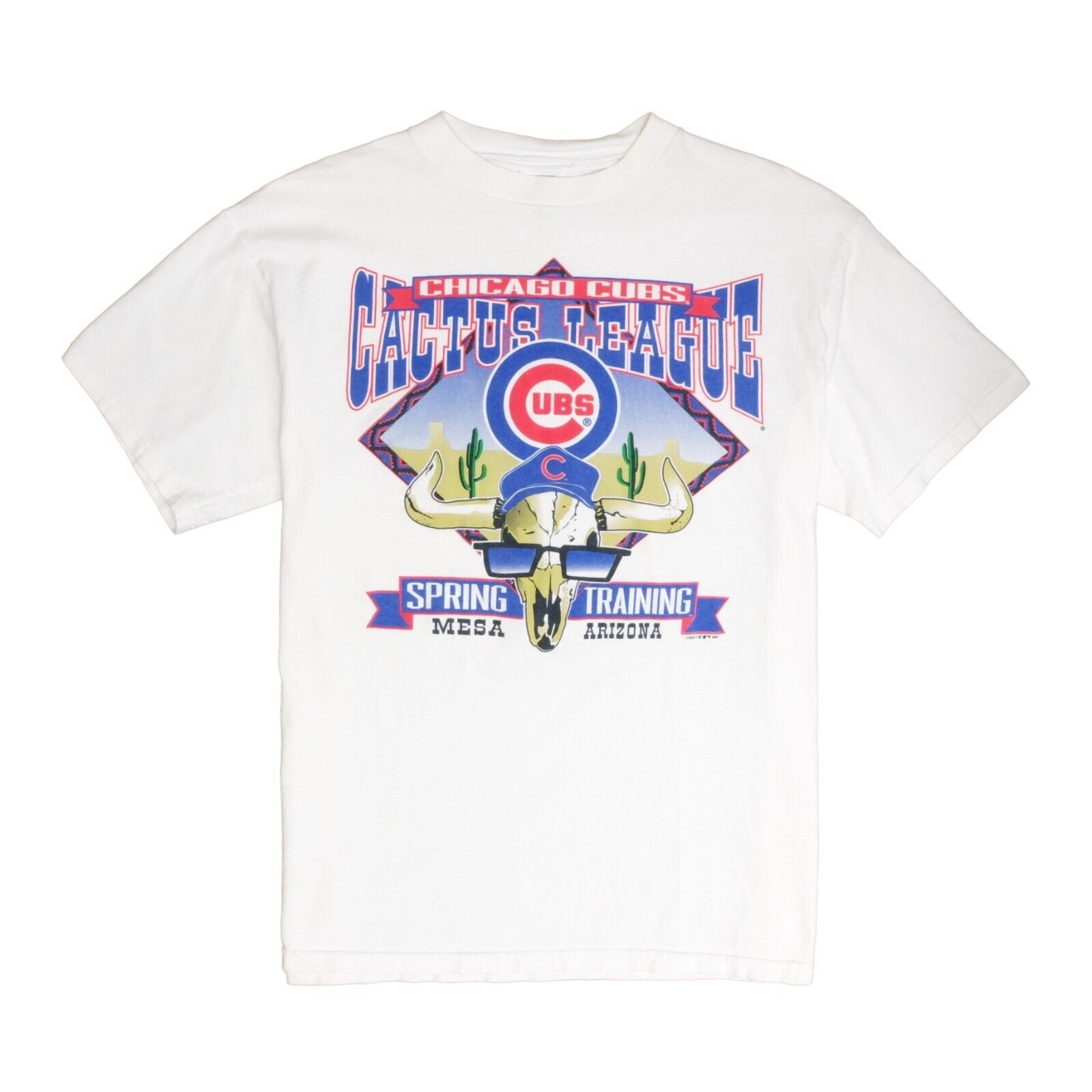 Vintage Chicago Cubs Cactus League T-Shirt Size XL White 1997 90s MLB