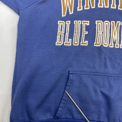 Vintage Winnipeg Blue Bombers Champion Sweatshirt Hoodie Size 2XL 80s CFL