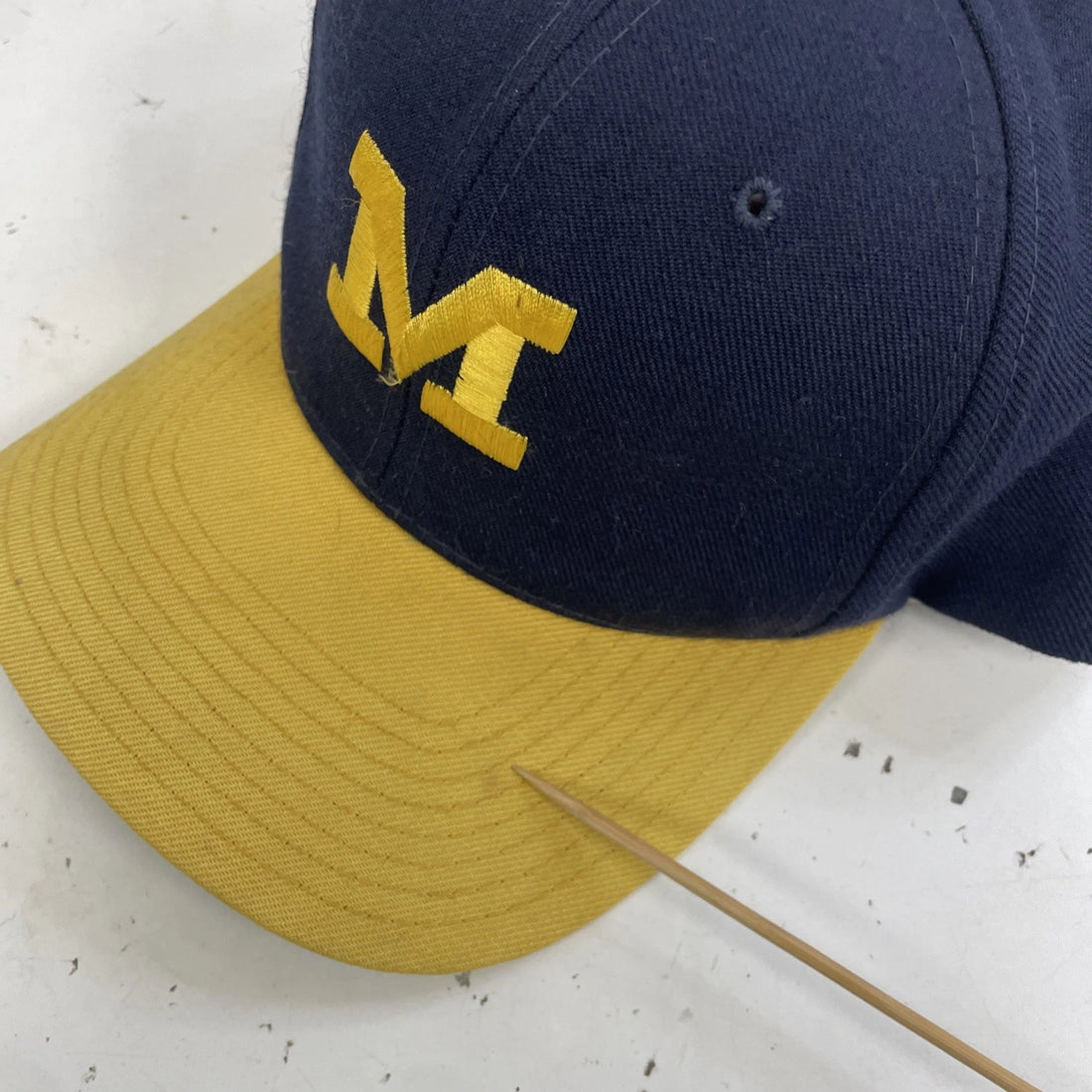 Vintage Michigan Wolverines American Needle Blockhead Snapback Hat Cap OSFA NCAA